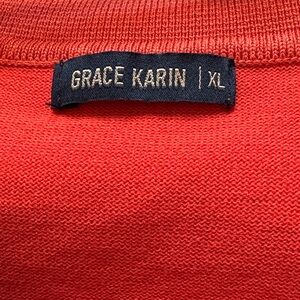 Grace Karin Vibrant Red Knitwear
